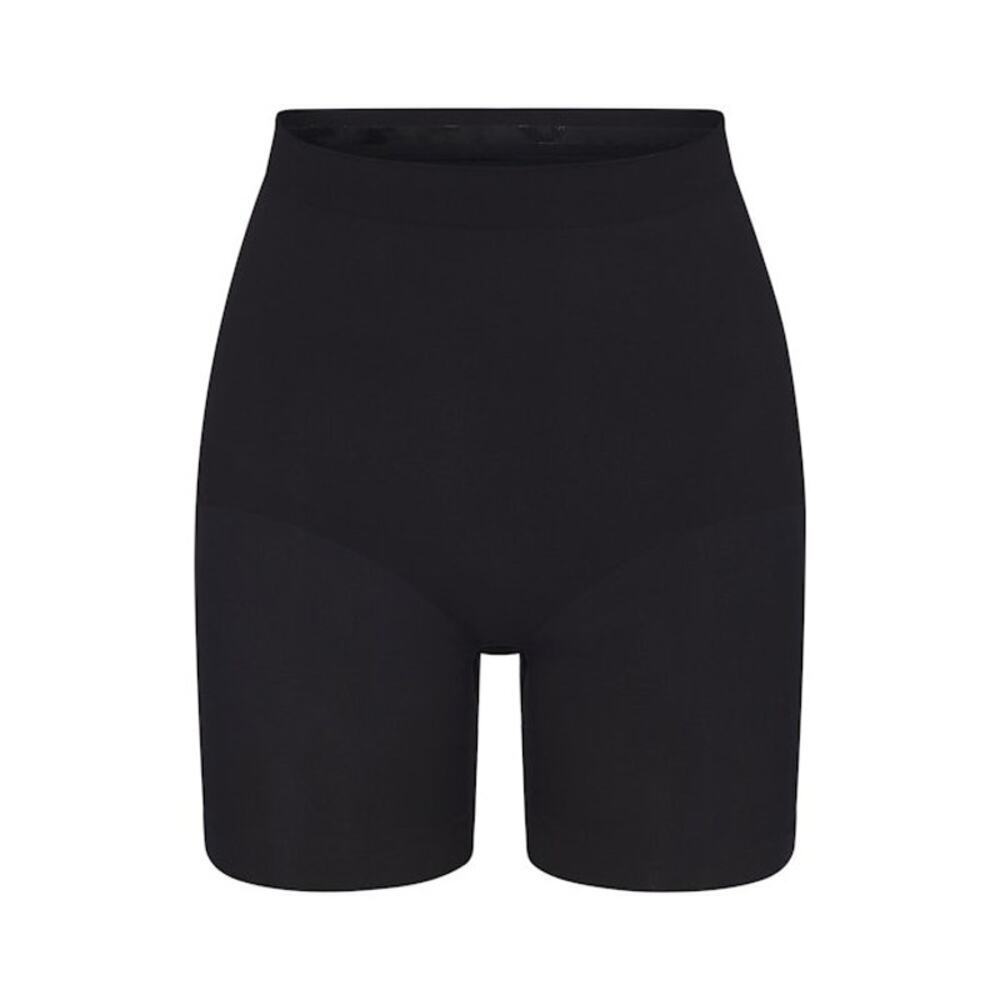 SKIMS SEAMLESS SCULPT Mid Thigh Short - Onyx Size S NWT #1988
